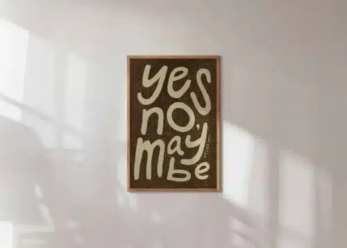 Print "Yes No Maybe" 30x40