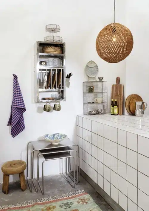 Theedoel Geruit - Blauw Roze