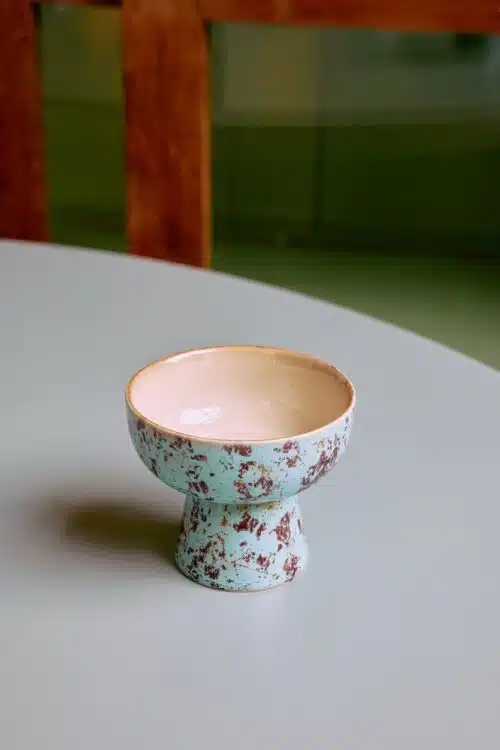 70's Ceramics Tapas Bowl On Base S - Patina