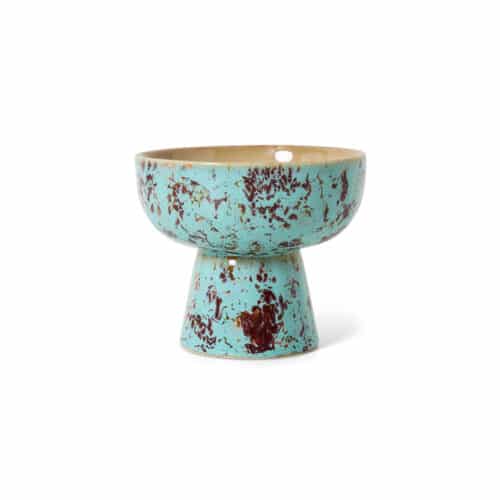 70's Ceramics Tapas Bowl On Base S - Patina