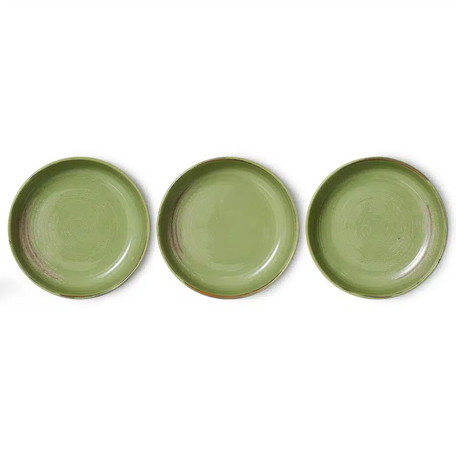 Chef's Ceramics - Deep Plate L - Moss Green