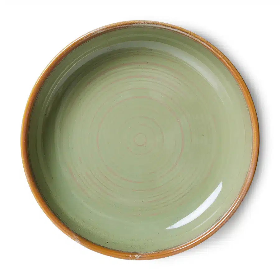 Chef's Ceramics - Deep Plate L - Moss Green