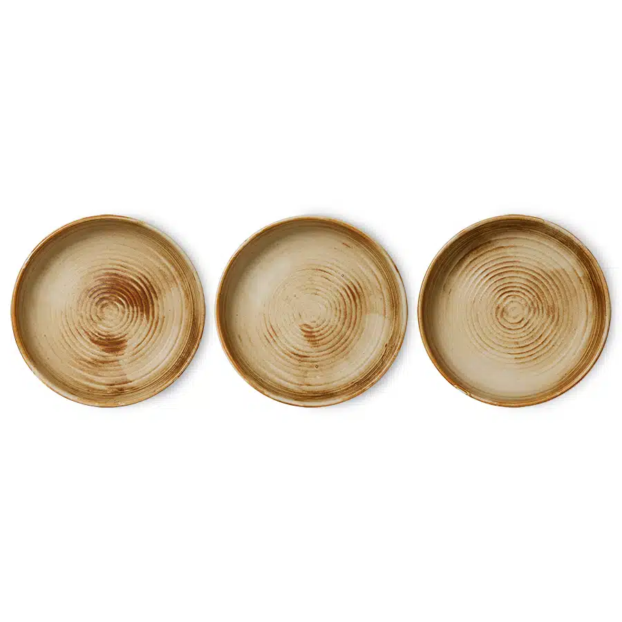 Chef's Ceramics - Deep Plate L - Rustic Cream/Brown