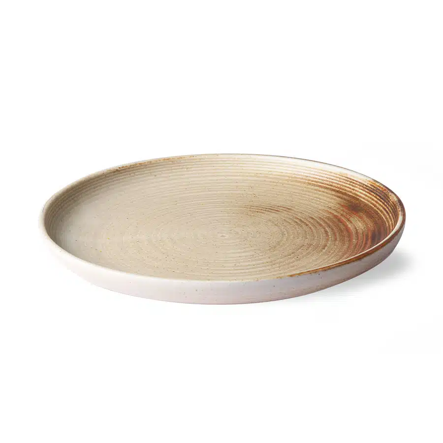Chef's Ceramics - Dinner Plate L - Rustic Cream/Brown