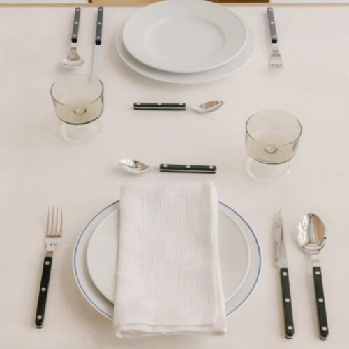 Couvert 4-delig Bistrot Solid Black