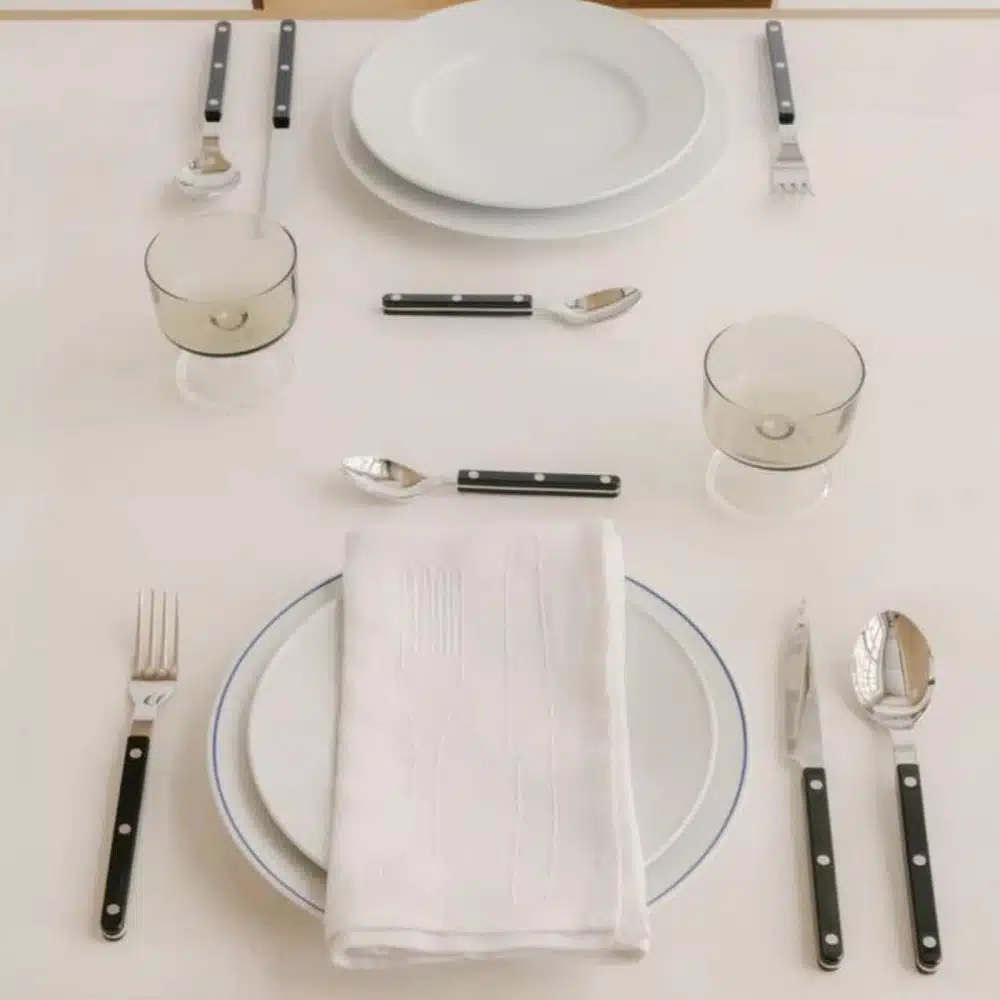 Couvert 4-delig Bistrot Solid Black