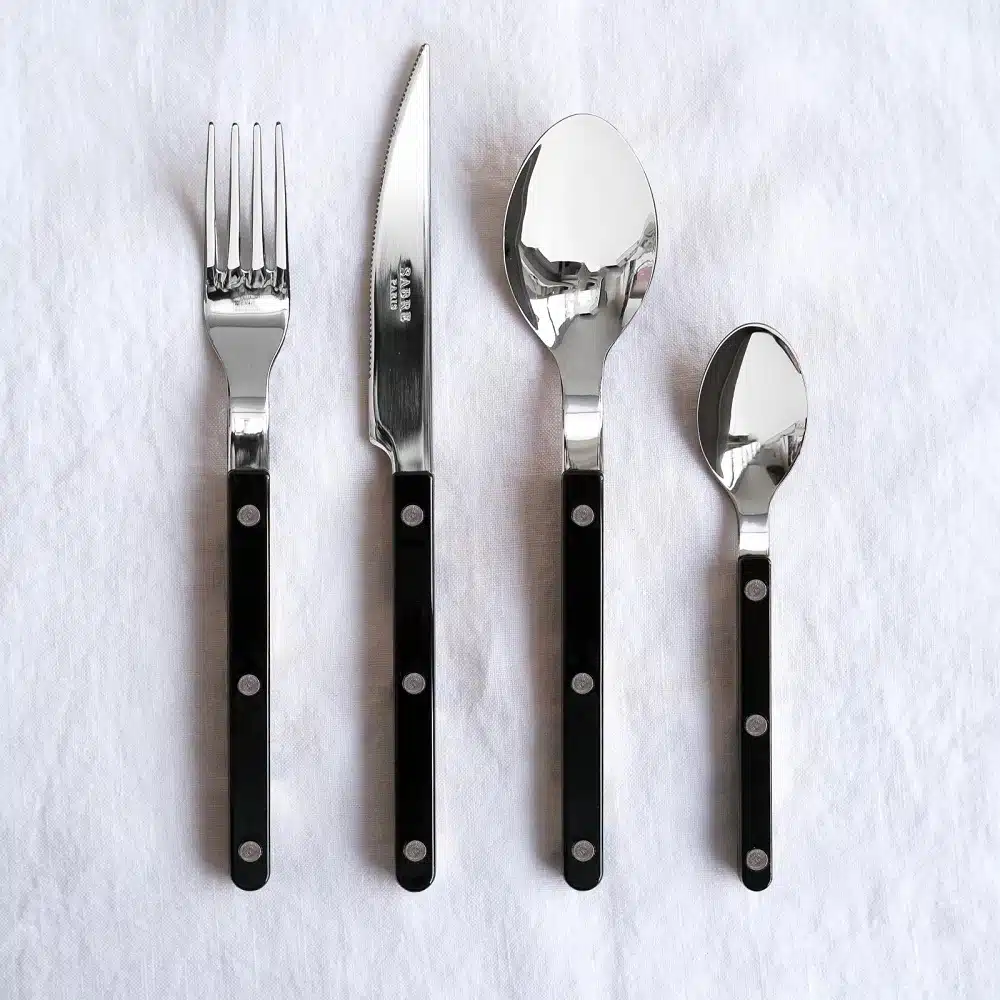 Couvert 4-delig Bistrot Solid Black