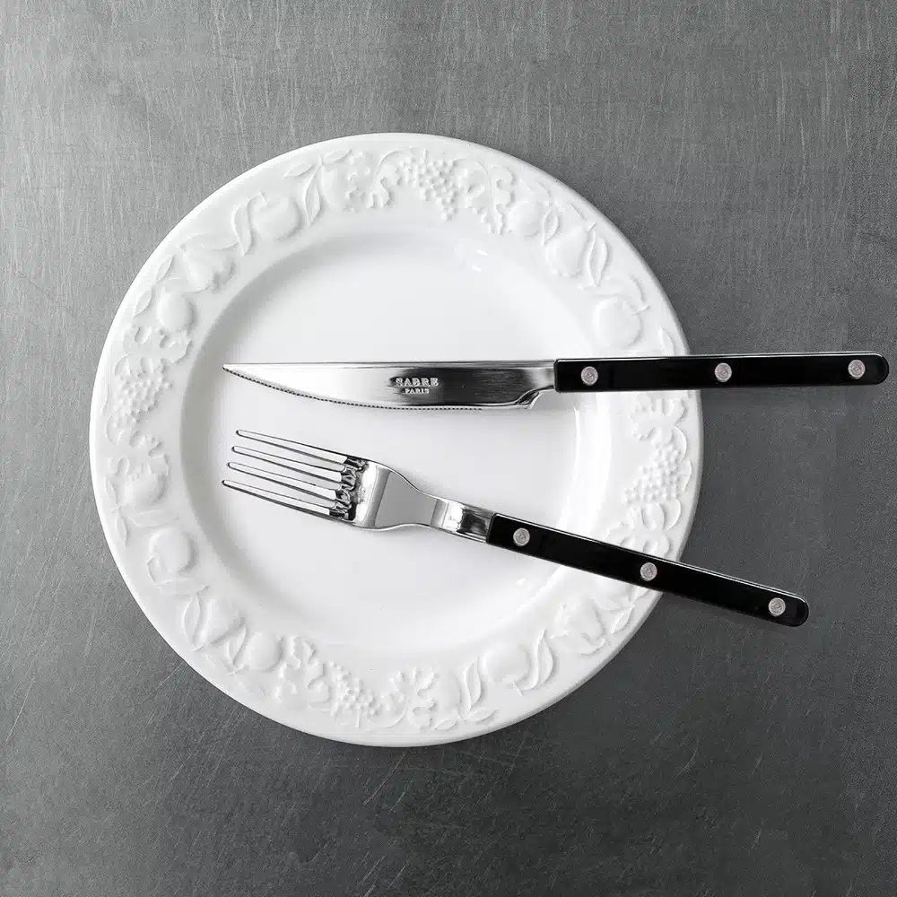 Couvert 4-delig Bistrot Solid Black
