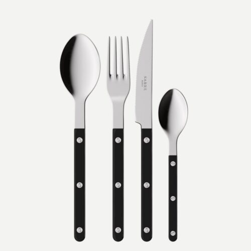 Couvert 4-delig Bistrot Solid Black