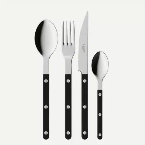 Couvert 4-delig Bistrot Solid Black