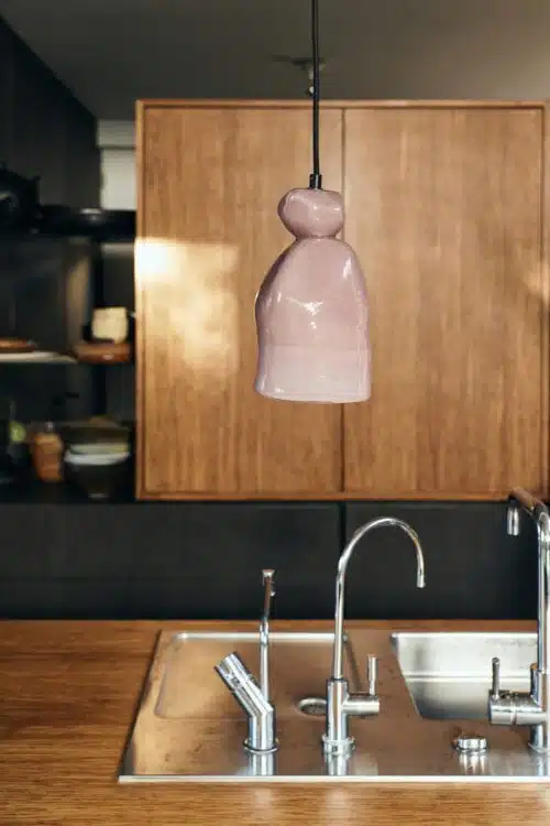 Gemstone lamp amethyst Nienke Sikkema for HKLIVING