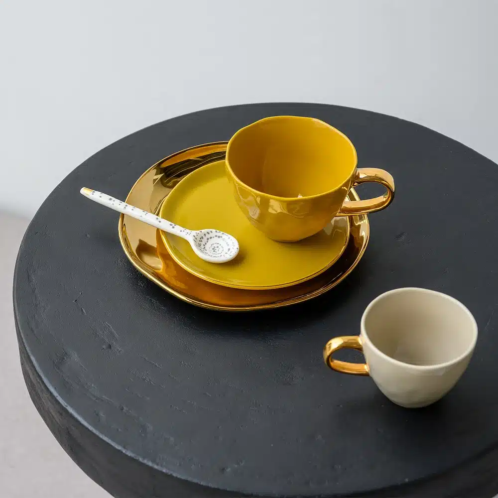 Good Morning Cup Coffee Gray Morn