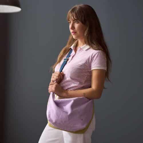 Half Moon Bag Tricolo Lilas Ananas