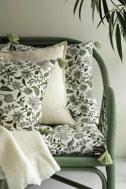Matraskussen Blokprint Divya Parrot