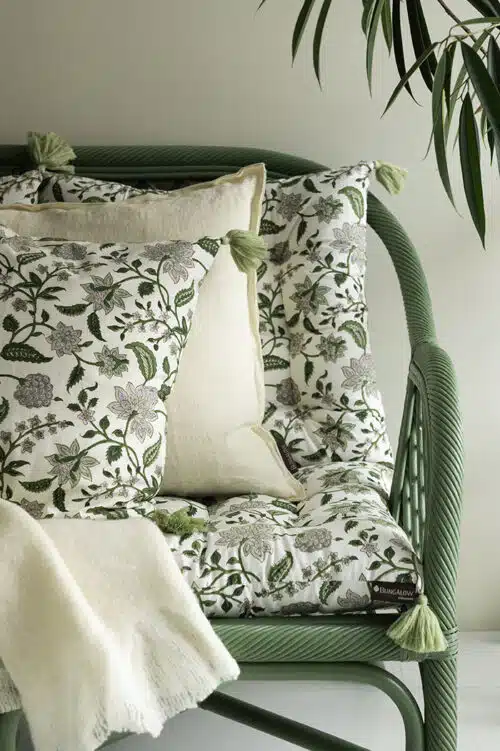Matraskussen Blokprint Divya Parrot