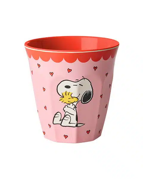 Melamine cup Pink Snoopy Print