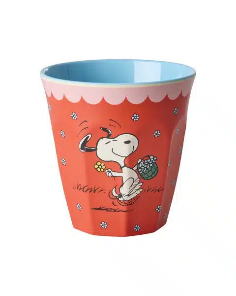 Melamine cup Red Snoopy Print