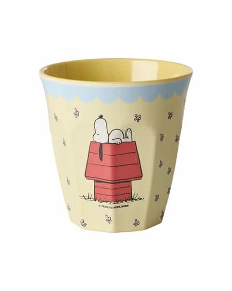 Melamine cup Yellow Snoopy Print