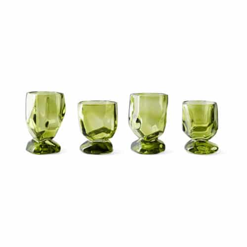 Nienke Sikkema for HKLIVING Glazen Emerald set/4