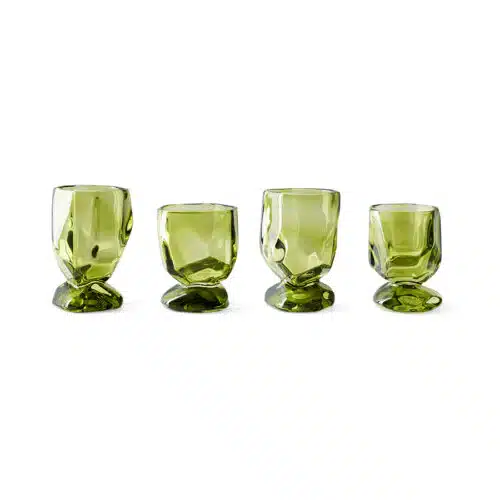 Nienke Sikkema for HKLIVING Glazen Emerald set/4