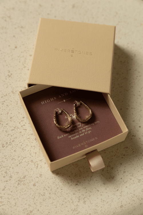 Oorbellen Tides Hoops Verguld (Medium)