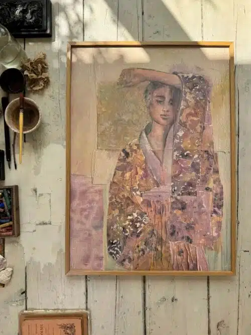 Poster Kimono Fleurs Sauvages 30x40
