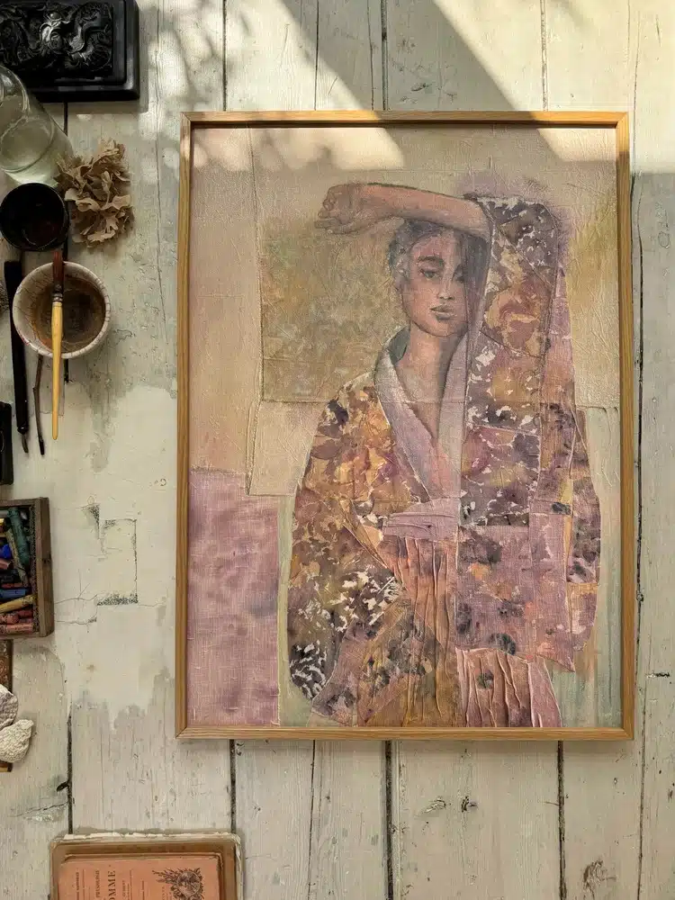 Poster Kimono Fleurs Sauvages 30x40