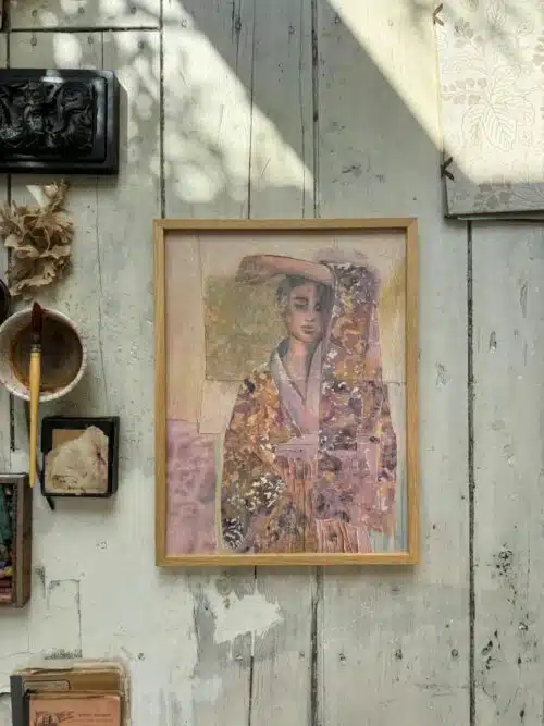 Poster Kimono Fleurs Sauvages 30x40