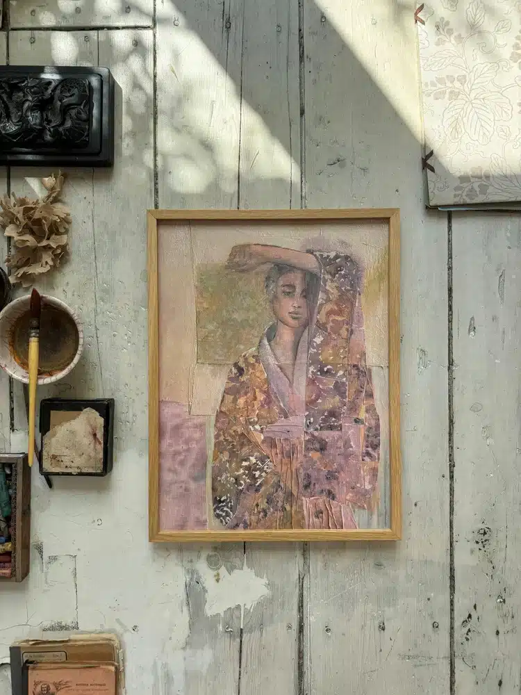 Poster Kimono Fleurs Sauvages 30x40