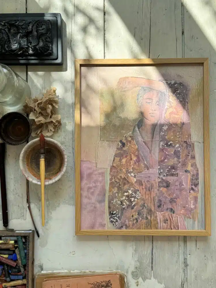 Poster Kimono Fleurs Sauvages 30x40