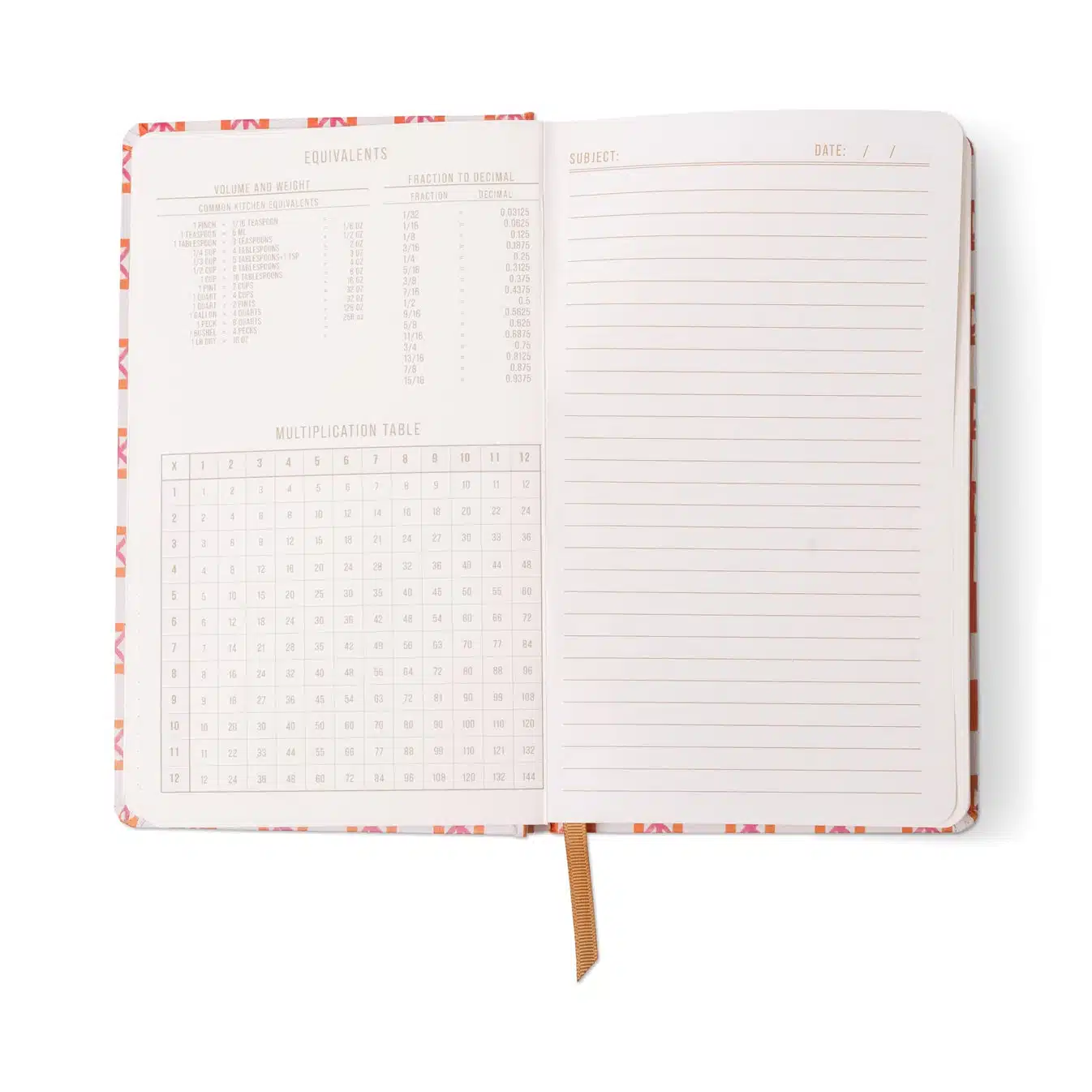 Tulip Journal Orange Check