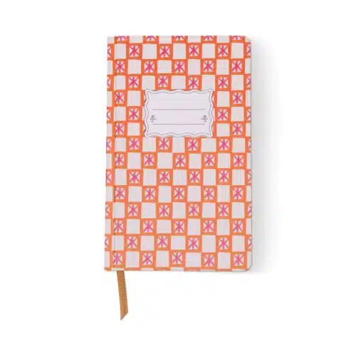 Tulip Journal Orange Check