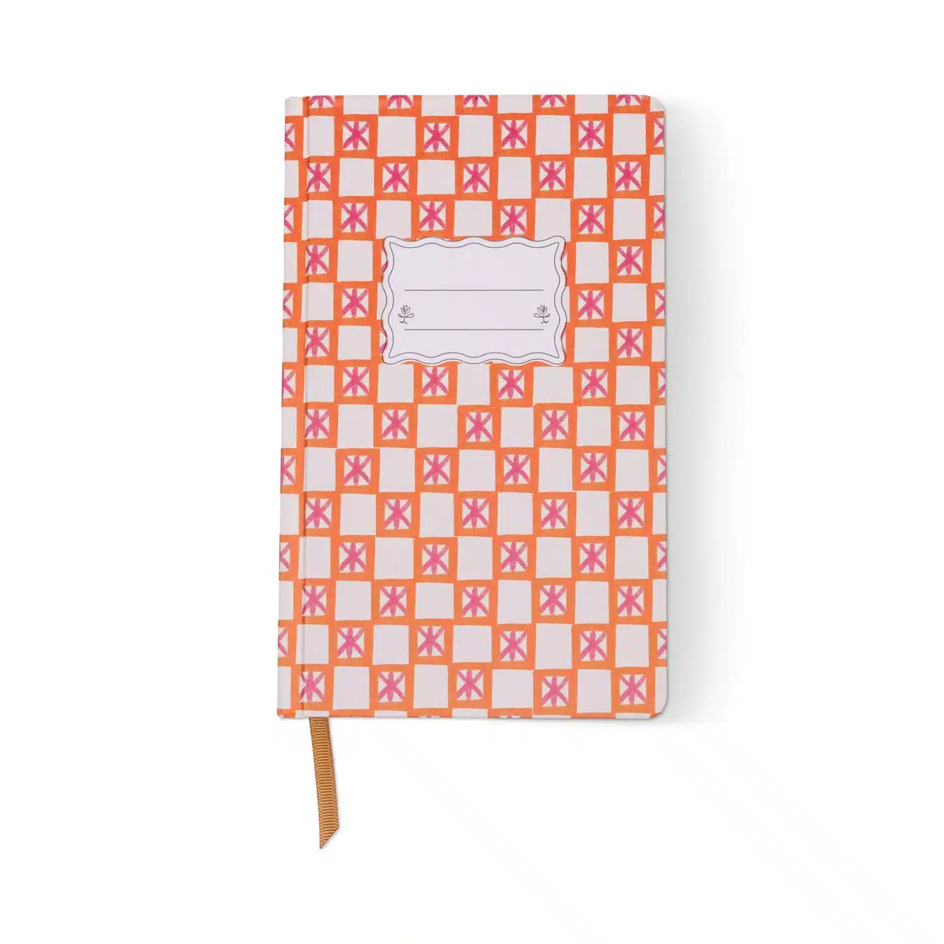 Tulip Journal Orange Check