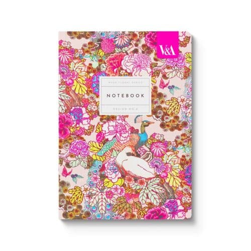 V&A Notitieboek A5 - Peacock Floral