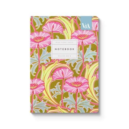 V&A Notitieboek A5 - Pink Poppies