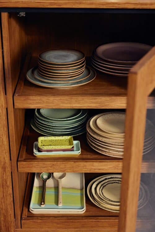 70's Ceramics Side Plates Set/2 - Contrast