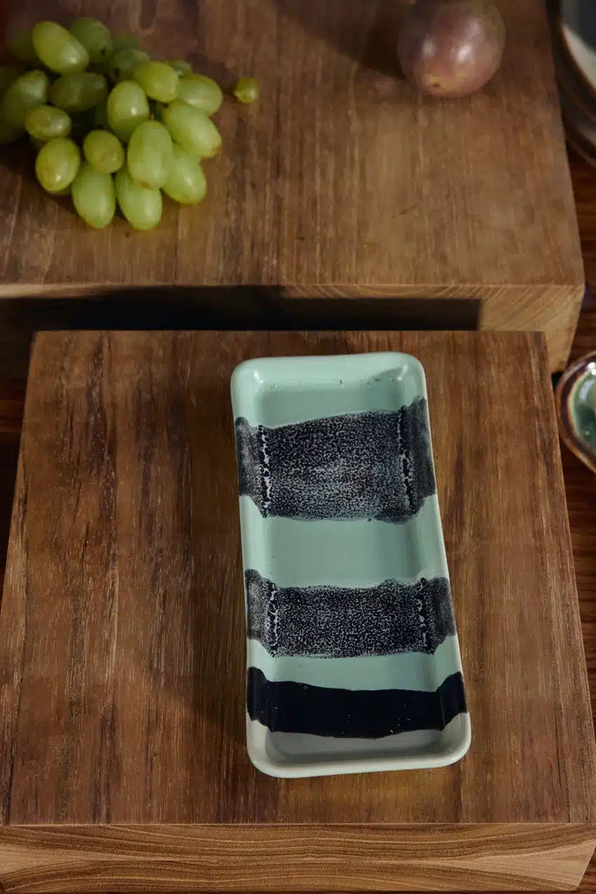70's ceramics Small Tray River