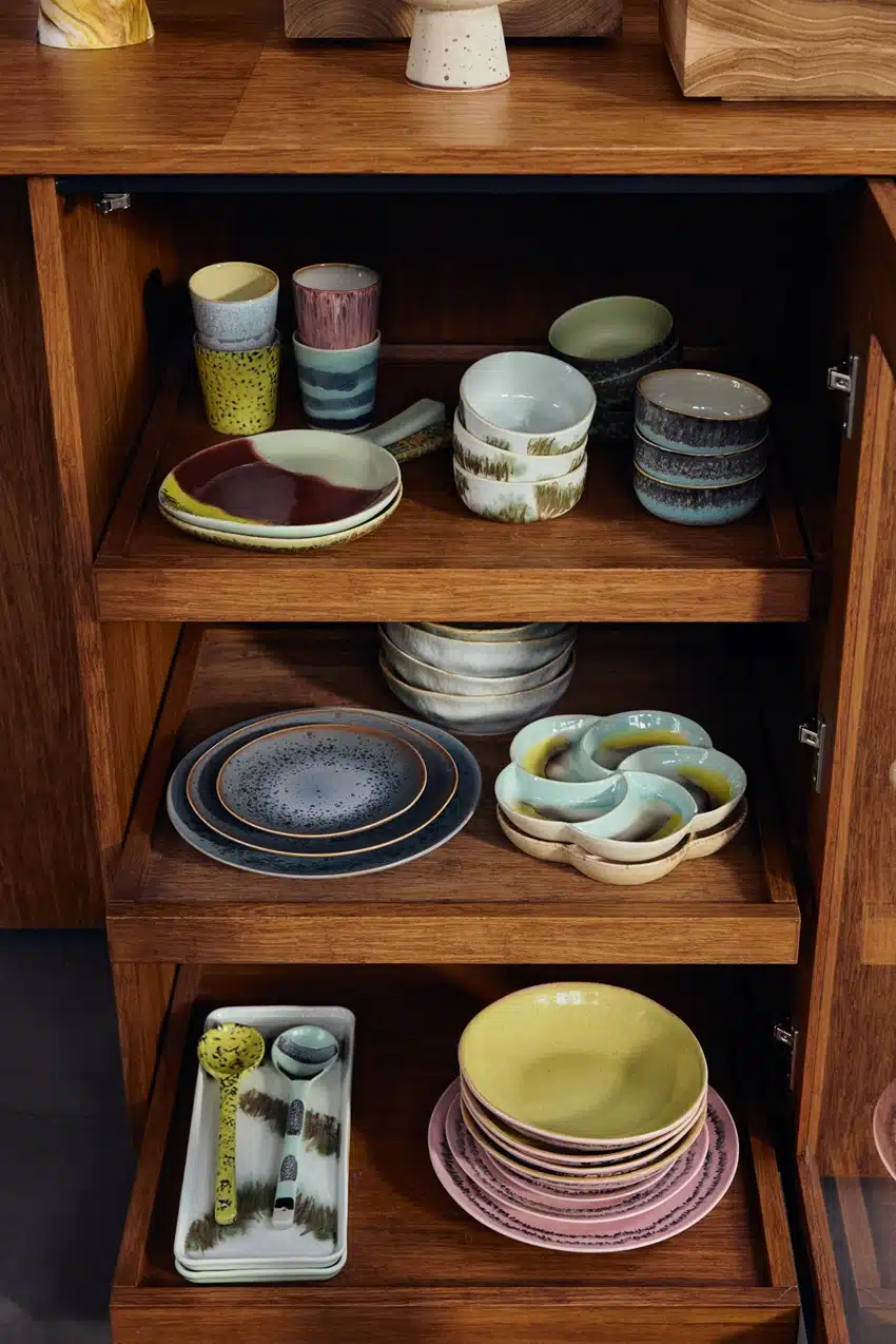 70's ceramics Small Tray River