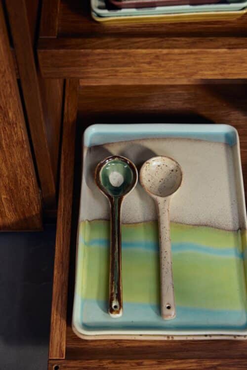 70's Ceramics Tray Large Glint