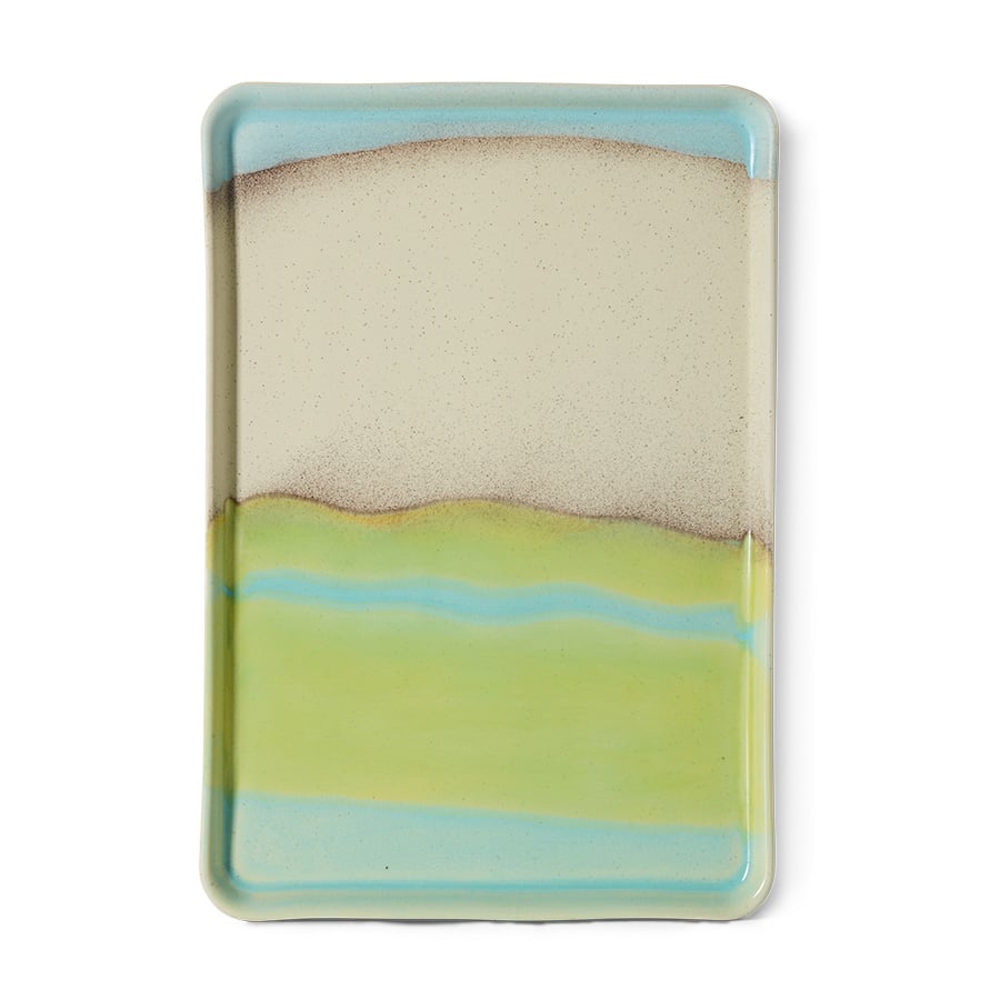 70’s Ceramics Tray Large Glint