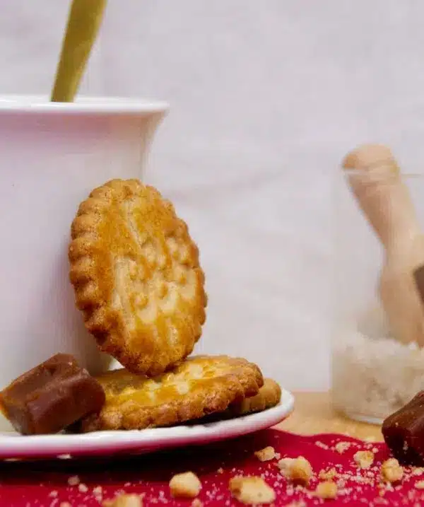 Blik zandkoekjes Les Sablés au Caramel