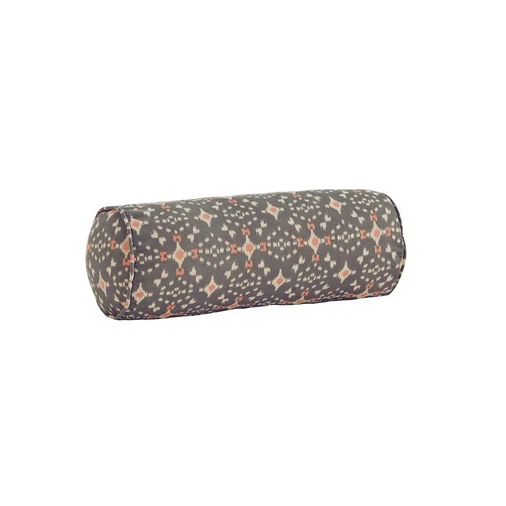 Bolster Kussen Grey-Ecru-Coral