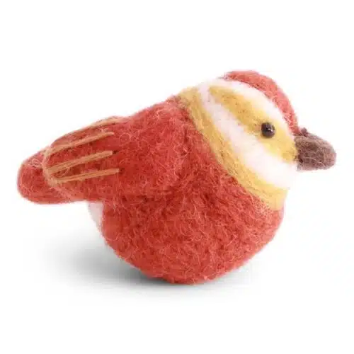 Hanger Vilt Sijs Vogeltje - Rusty Red