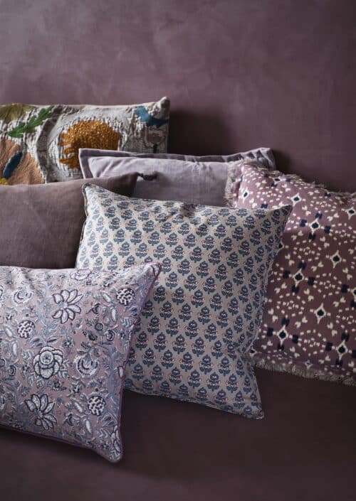 Kussenhoes Print Taupe 50x50cm