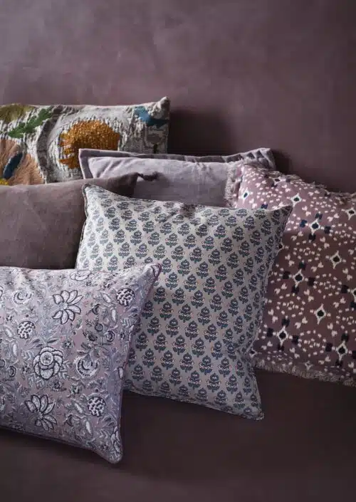 Kussenhoes Print Taupe 50x50cm