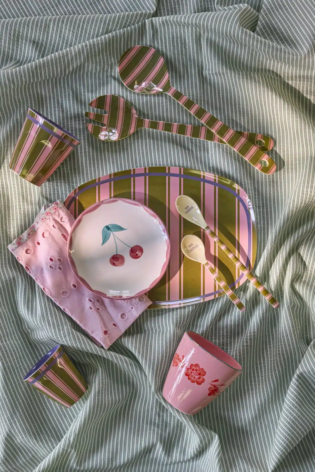 Melamine Cup M Stripe Delight