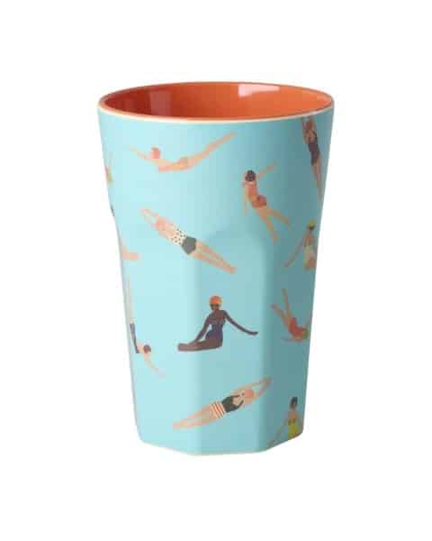 Melamine Cup Tall Retro Swimster
