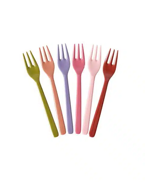 Melamine vorkjes Solid Colors AW26 set/6