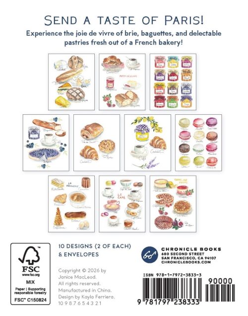 Notecards Brie & Baguette