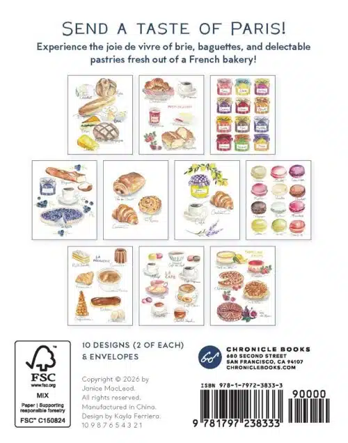 Notecards Brie & Baguette
